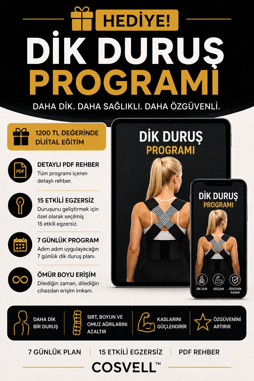 COSVELL KORSESİ İLE DAHA RAHAT BİR GÜN YAŞA