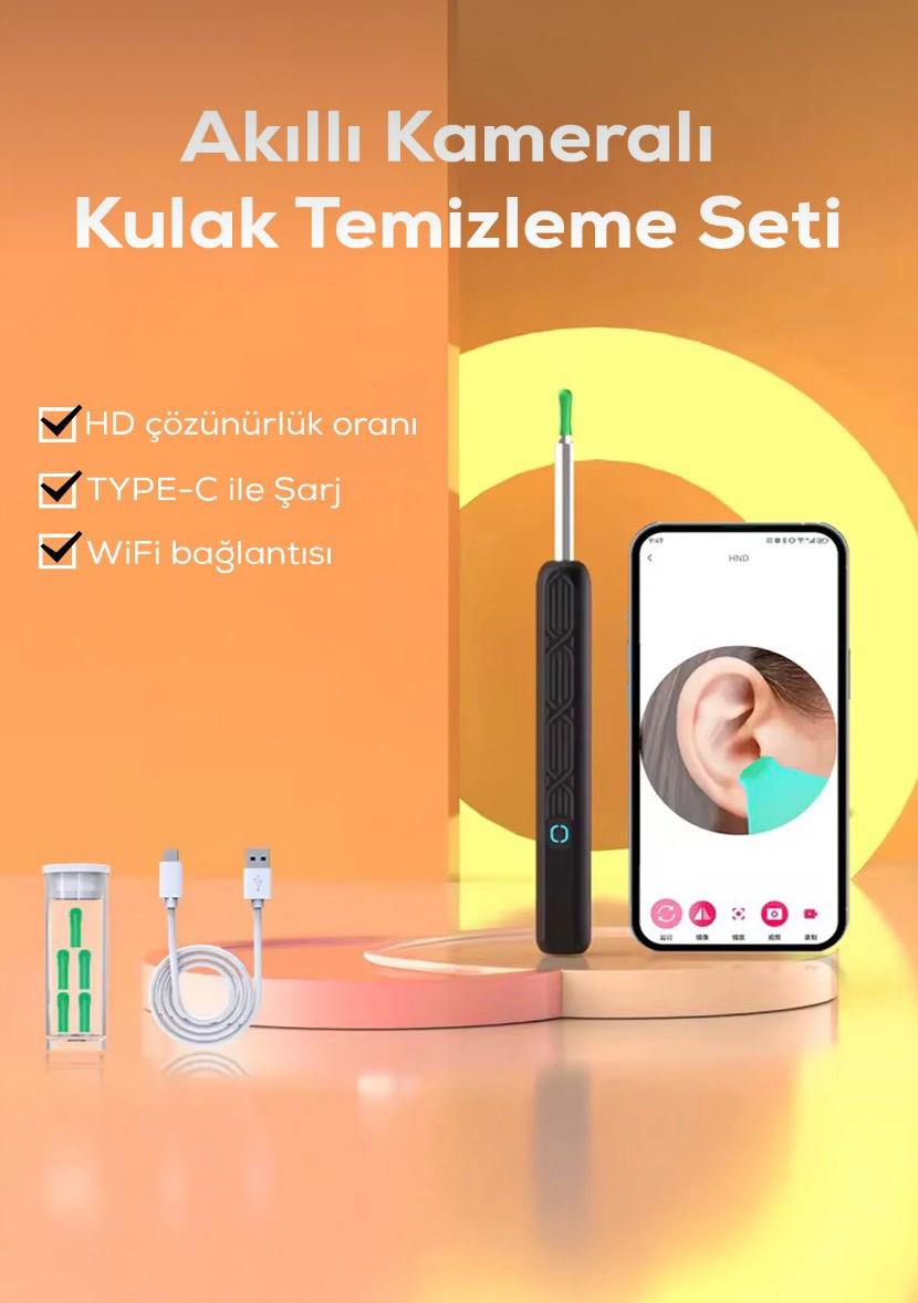 1080p KAMERALI KULAK TEMİZLEME CİHAZI (SET HALİNDEDİR)