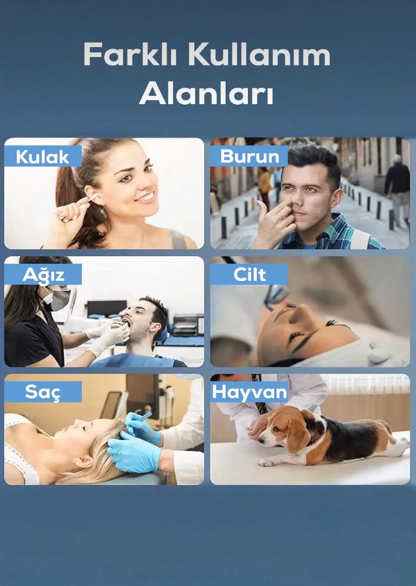 1080p KAMERALI KULAK TEMİZLEME CİHAZI (SET HALİNDEDİR)