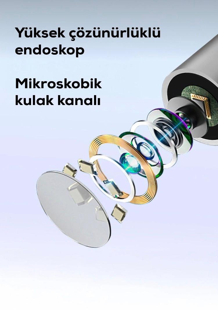 1080p KAMERALI KULAK TEMİZLEME CİHAZI (SET HALİNDEDİR)